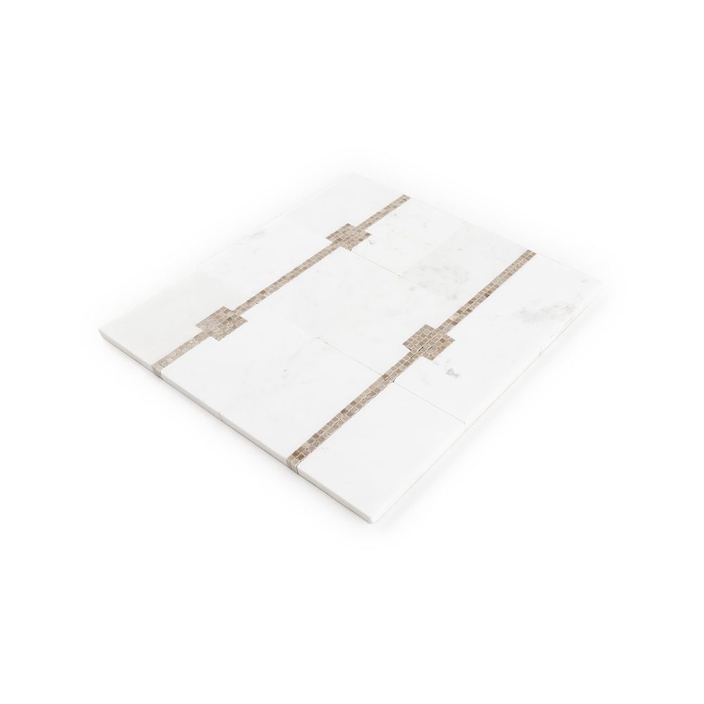 Chapter 16 Park Place | Jeffrey Court | White Marble Tile