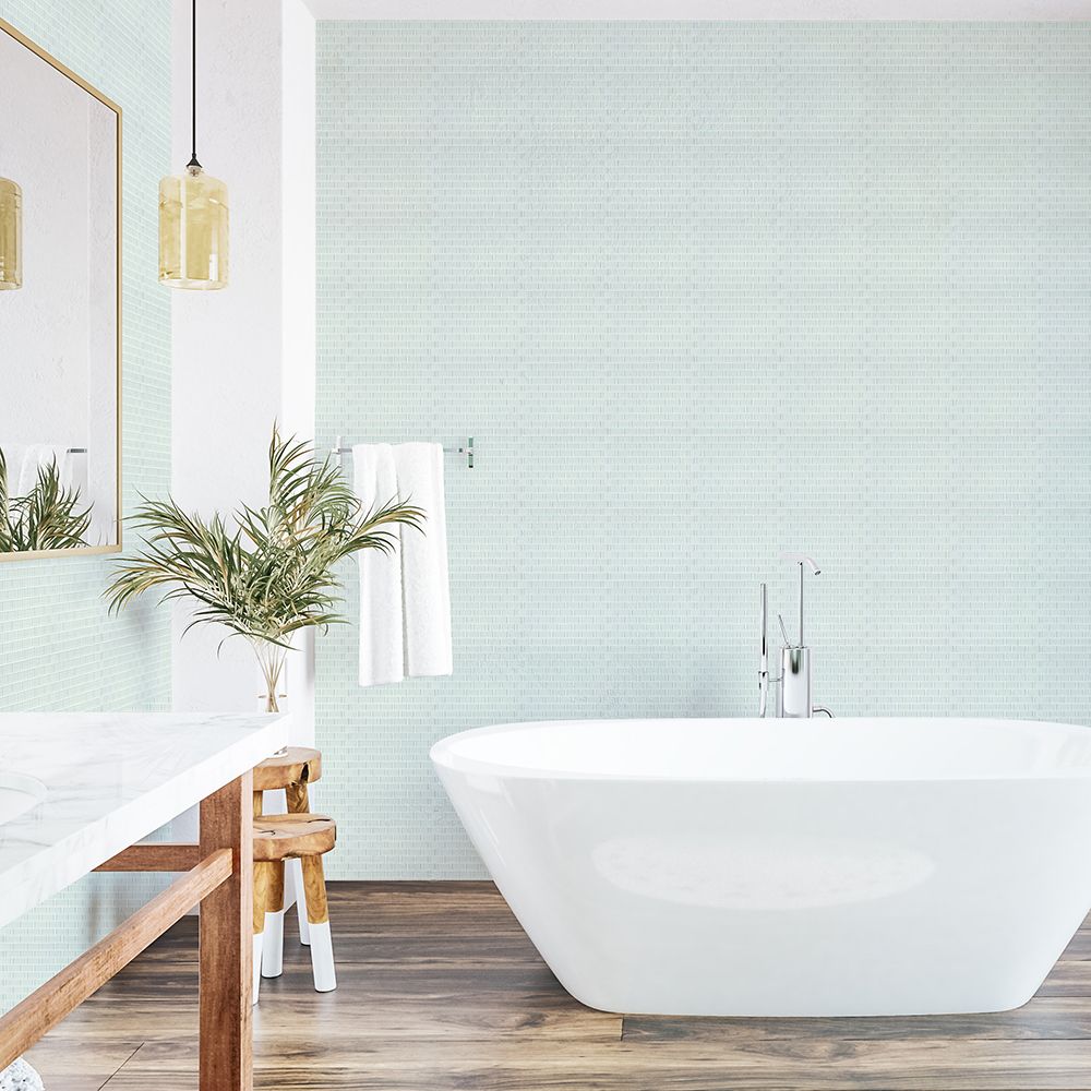 Jeffrey Court | Mint Brick Mosaic 11.625